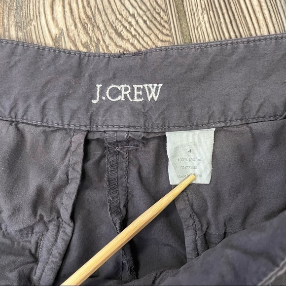 J Crew Cotton Chino Shorts Gray 4 3.5 Inseam - Picture 2 of 8